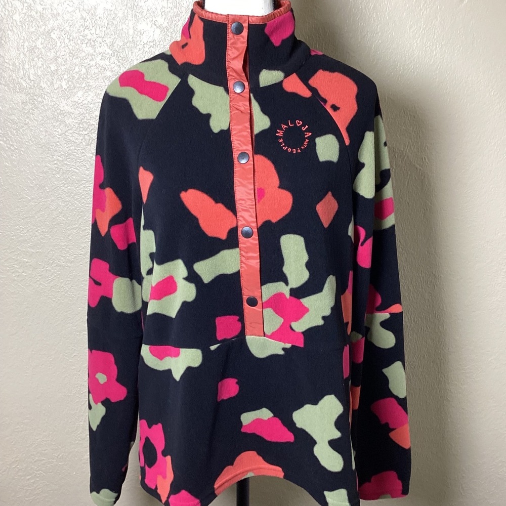Maloja Made for the Mountains RARE UNICORN Snap Fleece Pullover, Size Medium